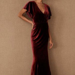 Jenny Yoo Ellis Velvet Open Back Dress from BHLDN